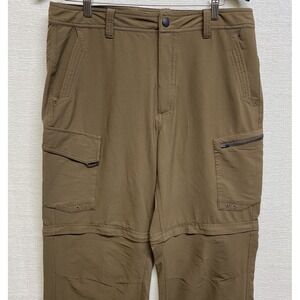 Gander Mountain cargo Pants / Shorts convertible pants men's 34X30 Brown